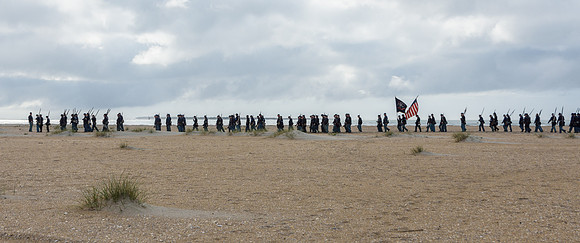 The Battle of Fort Macon is reenacted