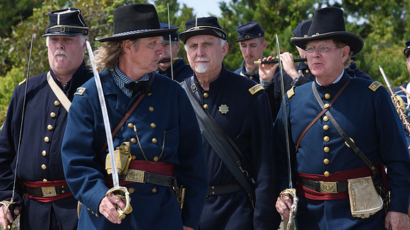 The Battle of Fort Macon is reenacted