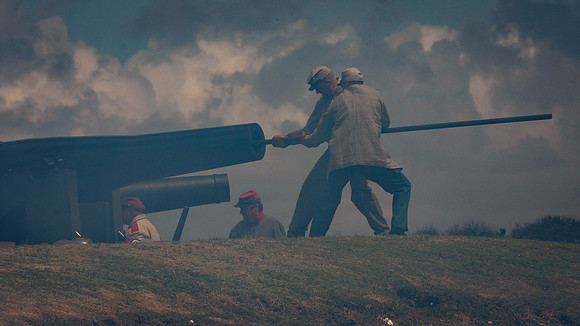 The Battle of Fort Macon is reenacted