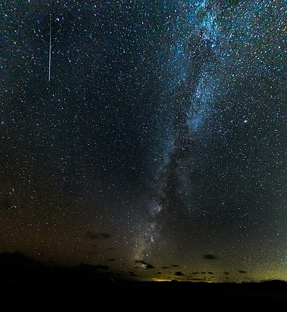The milky way with meteorite trail, Ocracoke, NC