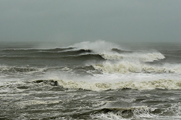 Superstorm Sandy waves  in 2012, Duck, NC.