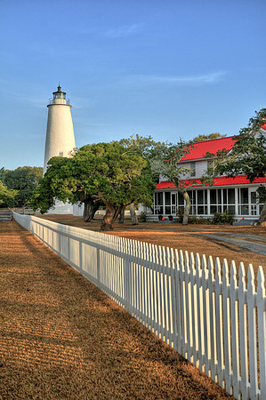 Ocracoke Lighthouse in a beautiful light