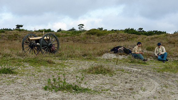 The Battle of Fort Macon is reenacted