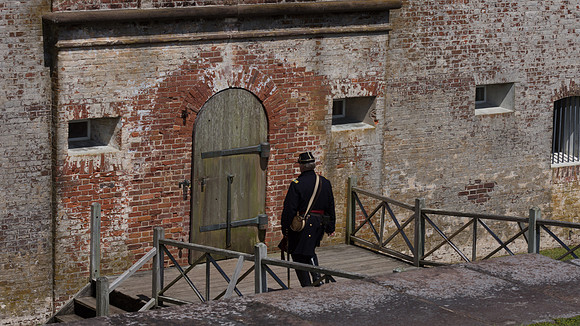 The Battle of Fort Macon is reenacted
