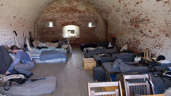 The Battle of Fort Macon is reenacted