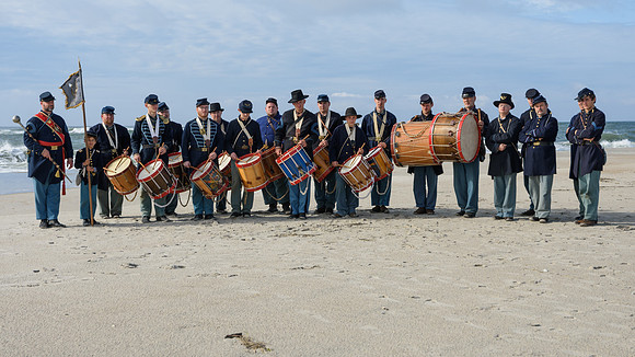 The Battle of Fort Macon is reenacted
