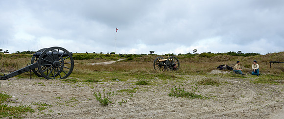 The Battle of Fort Macon is reenacted