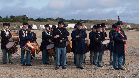 The Battle of Fort Macon is reenacted