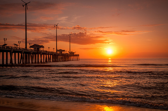 Jennette's Pier at Sunrise, Nags Head, NC