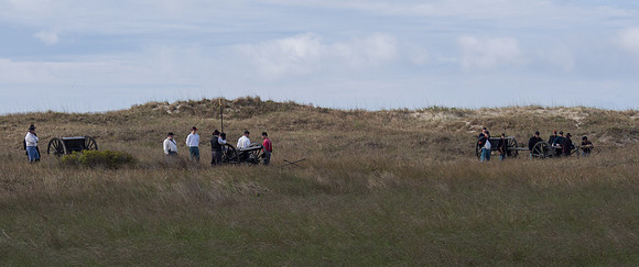 The Battle of Fort Macon is reenacted