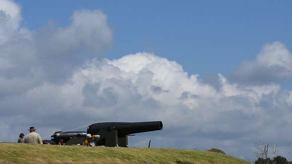 The Battle of Fort Macon is reenacted