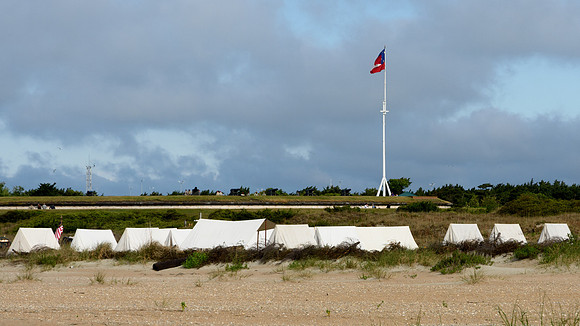 The Battle of Fort Macon is reenacted