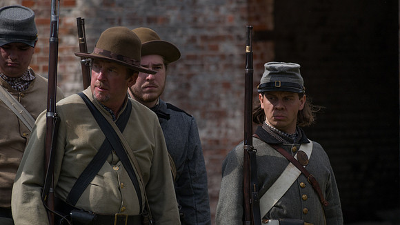 The Battle of Fort Macon is reenacted
