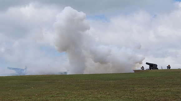 The Battle of Fort Macon is reenacted