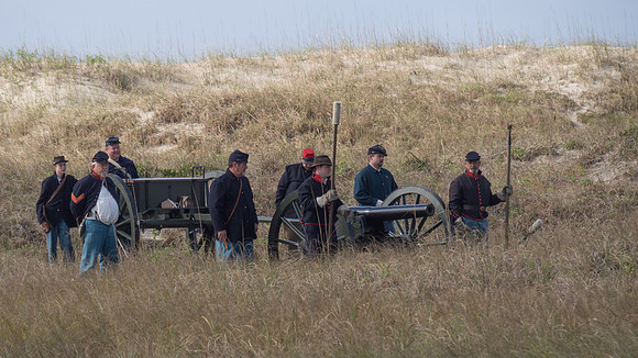 The Battle of Fort Macon is reenacted