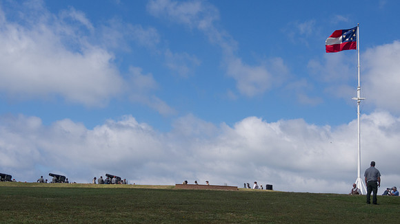 The Battle of Fort Macon is reenacted