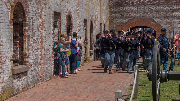 The Battle of Fort Macon is reenacted