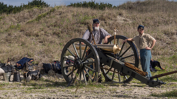 The Battle of Fort Macon is reenacted