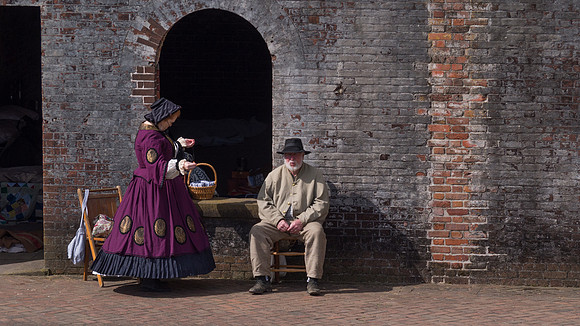 The Battle of Fort Macon is reenacted