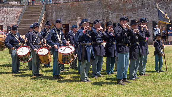 The Battle of Fort Macon is reenacted